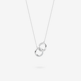 FANCIME „Connected“ Möbius-Paarkette aus Sterlingsilber