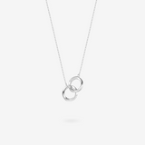 FANCIME „Connected“ Möbius-Paarkette aus Sterlingsilber