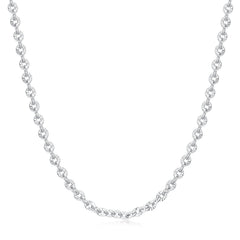 FANCIME „Sunlit Grace“ Klassische florale Gliederkette aus Sterlingsilber