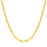 FANCIME „Sunlit Grace“ Klassische quadratische Gliederkette aus Sterlingsilber