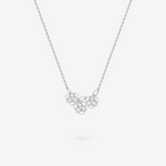 FANCI ME "Three Roses" Sterling Silver Necklace Main
