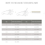FANCIME Fivefold Radiance Ring aus rundem Moissanit in Sterlingsilber