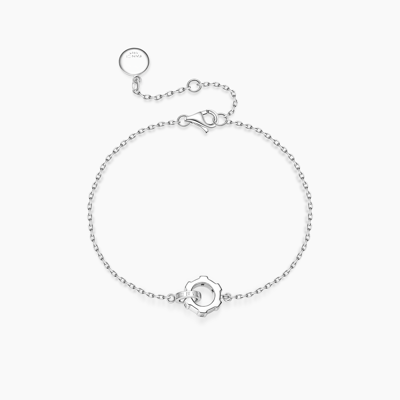 FANCIME „Unendlichkeitsschloss“ Partner-Versprechen-Armbänder aus Sterlingsilber 