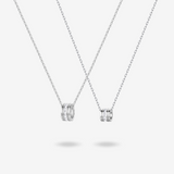 FANCIME "Our Commitment" Couples Sterling Silver Necklaces