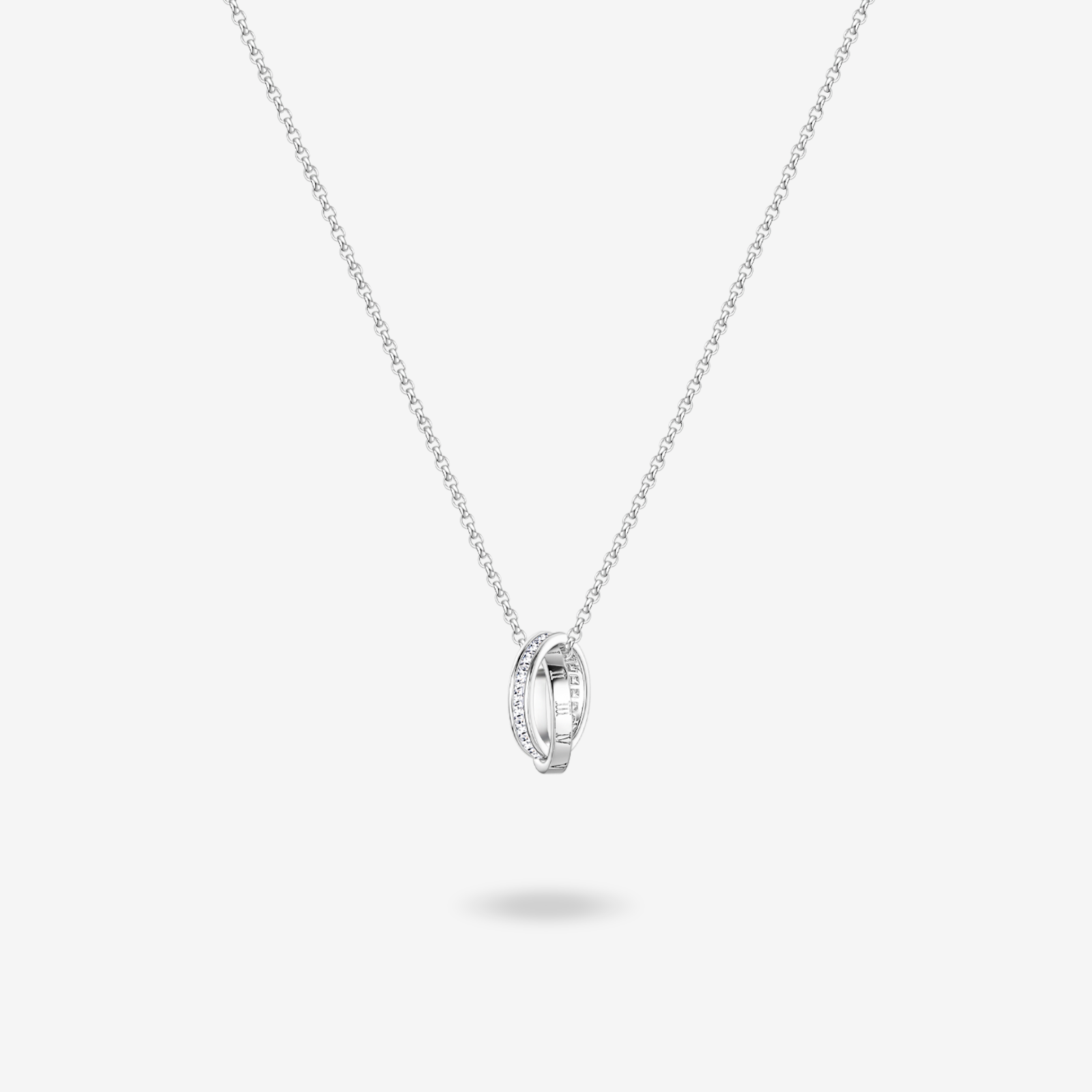 FANCIME "Temps Ensemble" Collier en argent sterling promesse pour couples