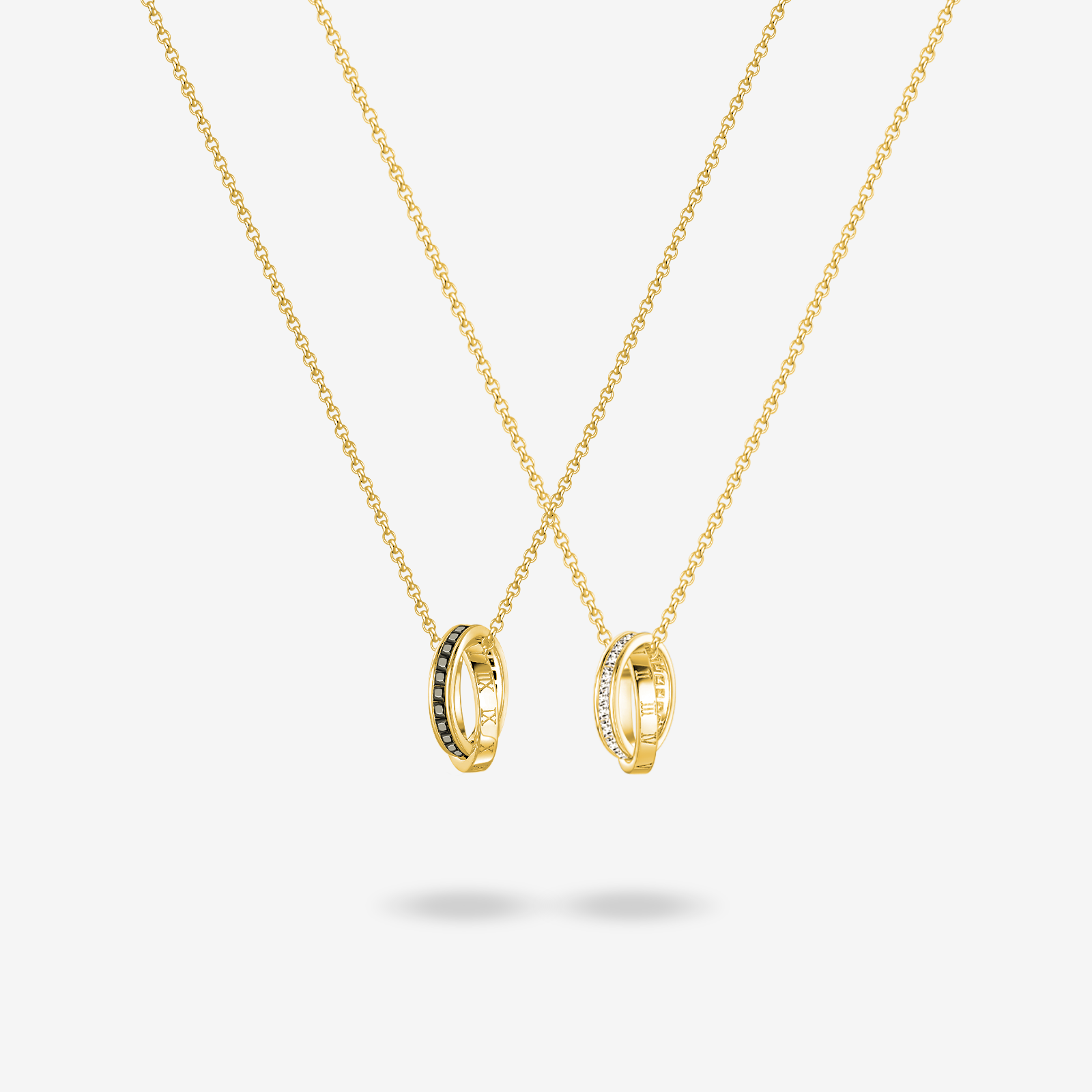 FANCIME "Temps Ensemble" Collier en argent sterling promesse pour couples