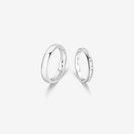 FANCIME "Time Flow" Wedding Bands Sterling Silver Rings Main