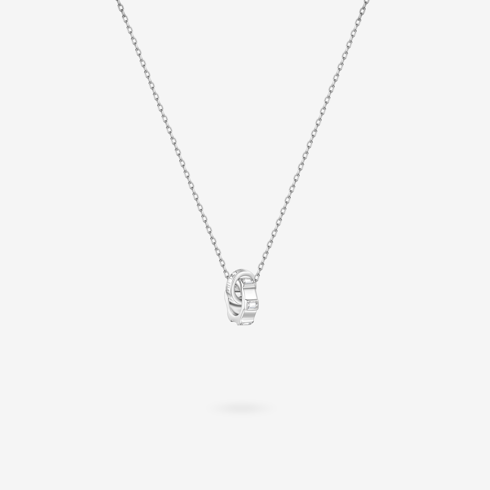 FANCIME "Cadenas du Temps Infini" Colliers assortis en argent sterling pour couples