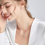 Collier en argent sterling en forme de cœur "Glam Heart"