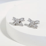 FANCIME "Honey Doll" Bow Tie Sterling Silver Stud Earrings Show