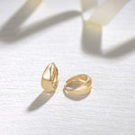 Huggie hoop earrings in 14k gold for girls