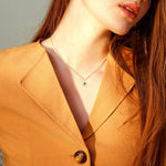 Modern gold dainty necklace 