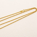 Women's Minimalist Rope Chain in 18k Yellow Gold (1.5mm)
