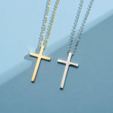 Fanci "Committed Faith" Cross Pendant 14K White Gold Necklace Main