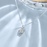 FANCIME Half Carat Music Note 14K Solid White Gold Necklace Detail2