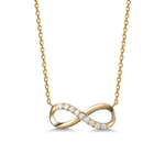 FANCIME "Passion" Infinity Classic 14K Yellow Gold Necklace Main
