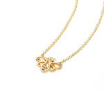 Fancime "Be Bright" Minimalist Dainty Bee Yellow Gold Necklace Main2