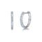 FANCIME Classic Aquamarine 14k White Gold Hoop Earrings Main
