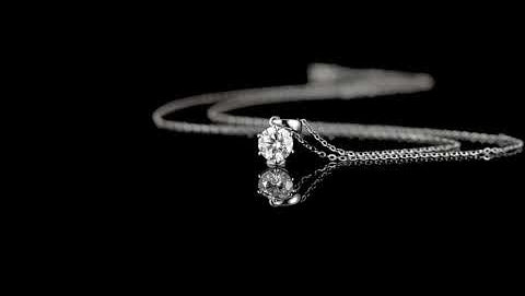 FANCIME Moissanite Flower Six Prong Sterling Silver Necklace Video